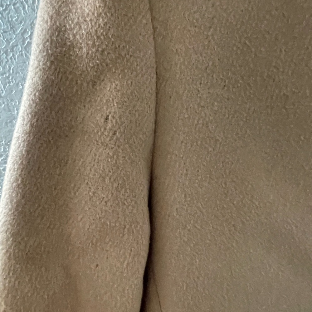 VTG 1970s Stratojac Men's Wool Tan Double Breasted Coat Fur Lining USA Size 38 - Picture 5 of 14